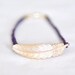 Feather Braided Bracelet - Purple