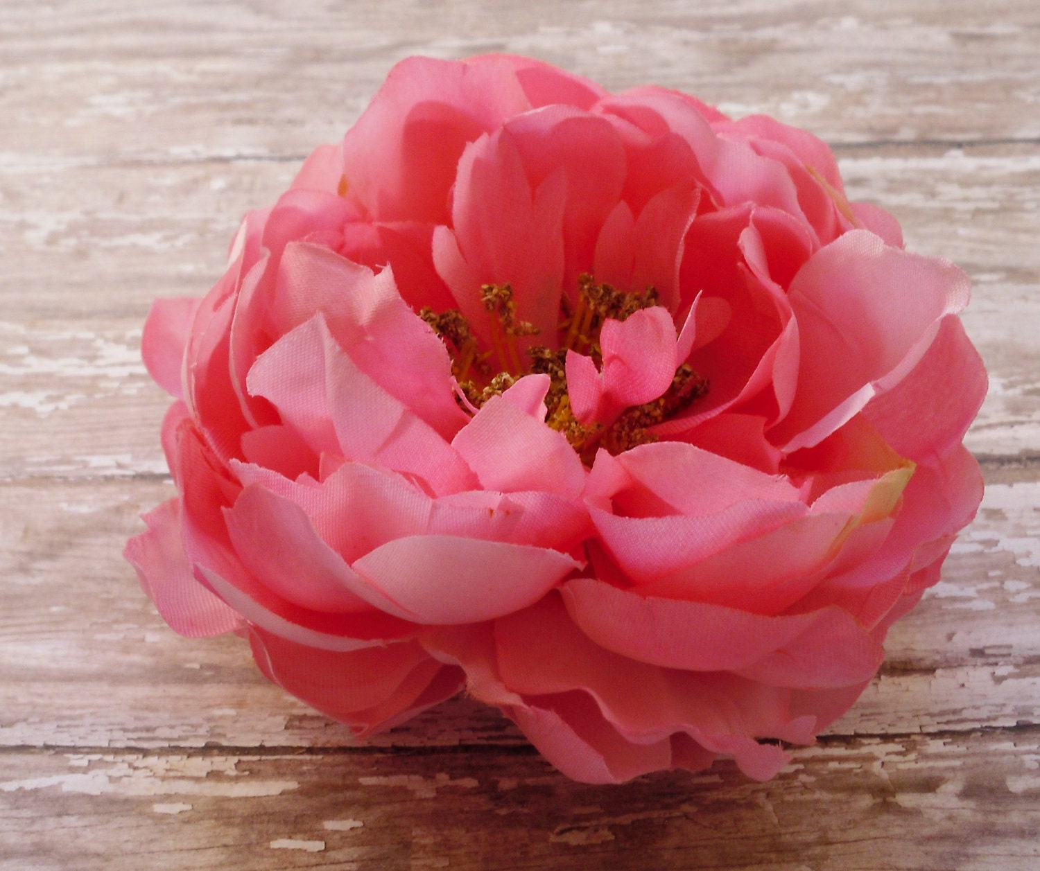 Silk Flowers One Cotton Candy Pink Peony 5 by BlissfulSilks