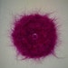 Large Mohair Corsage in Fuschia Pink, Red, Petrol Blue, Mustard Yellow, Wine, Jade Green & Black