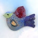 Colorful Ceramic Bird -hope is the thing with feathers