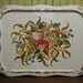 Large Metal Tole Tray / Handled Serving Tray / Cottage Chic