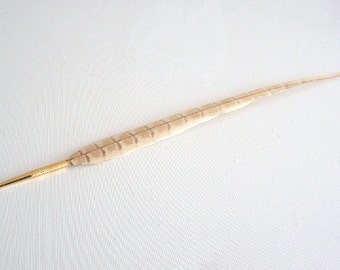 Pheasant Feather with a deluxe ballpoint - Blonde