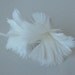 2 Feather Flowers in Ivory