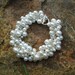 White Glass Pearl Bracelet