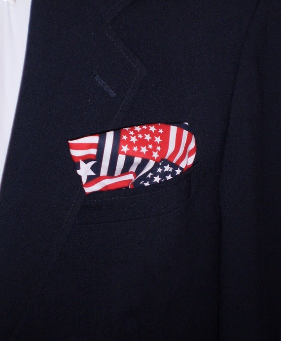 American Flag Pocket Square by BarryBeaux on Etsy