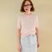 80s Polo Shirt Pastel Stripes Small - SALE
