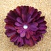 PRETTY PURPLE MUM flower hair clip lilac ab rhinestone