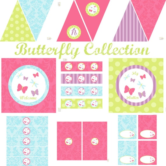 Butterfly Birthday, Butterfly Baby Shower, Butterfly Birthday Decorations, Butterfly Baby Shower Decorations, Butterfly Party Decorations Il_570xn