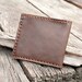 Hand Sewn Men's Leather Wallet in Dark Brown
