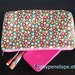 Pencil Case/Cosmetic Bag/ Gadget Case - Riley Blake Alphabet Soup Flowers - Ready to Ship