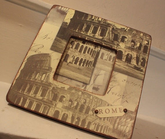 Picture Frame with Travel theme Rome