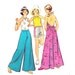70s Super Wide Leg Flared Pants/ Vintage 1970s UNCUT Simplicity Girls Halter Top and Super Wide Leg Pants Sewing Pattern 5652/ Size 12