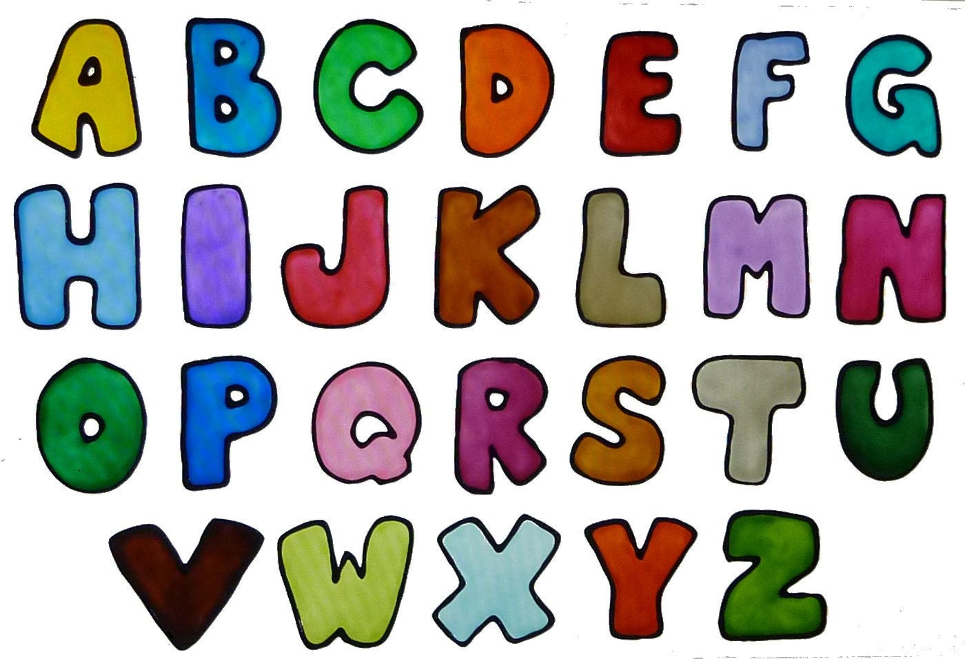 Alphabet colors