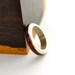 Amber and Sterling Silver band ring, size 7