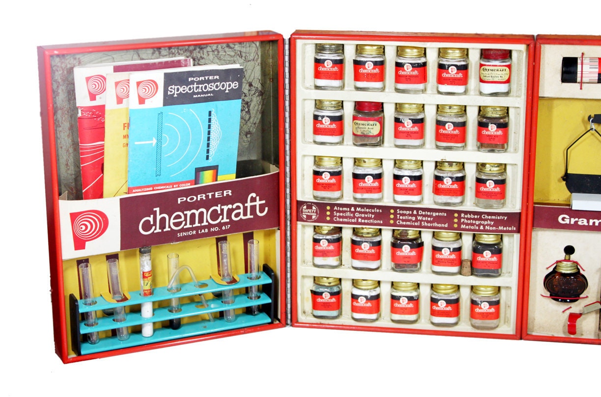 Vintage 1958 LionelPorter ChemCraft Deluxe Chemistry Set