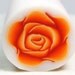 Polymer clay cane Orange millefiori ROSE