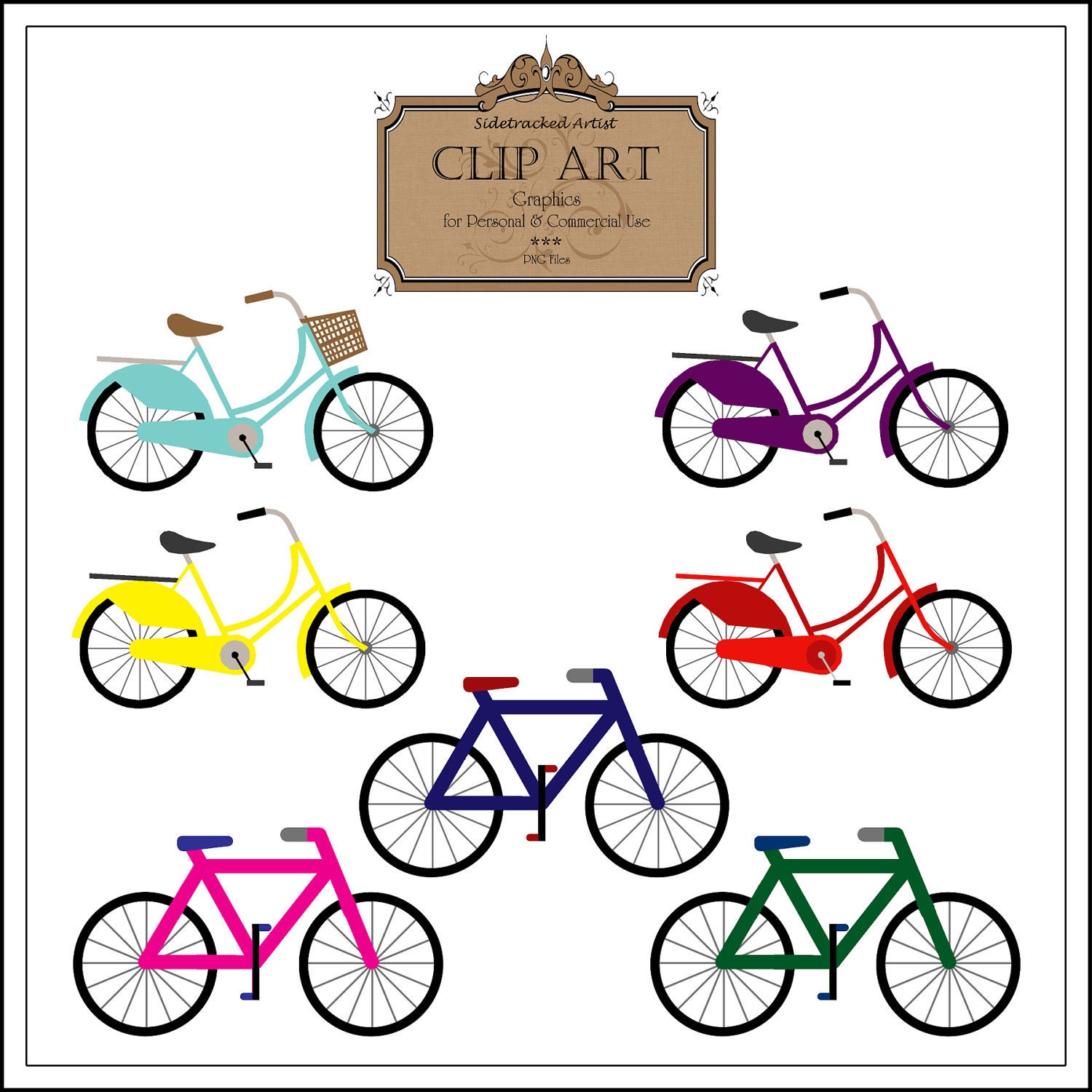 Bicycles Clip Art