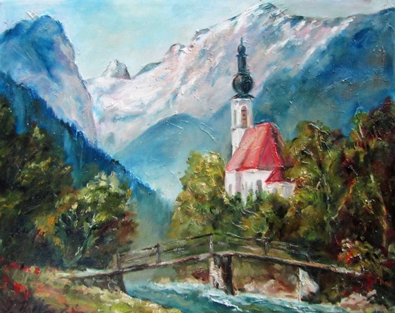 Ramsau St. Sebastian Church Berchtesgaden Germany Original