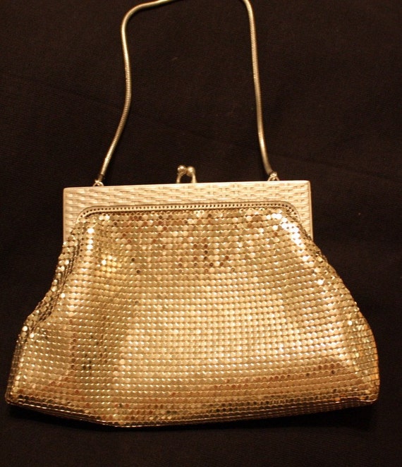 whiting and davis silver mesh bag