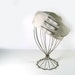 Vintage hat - Beige ribbon hat with bows