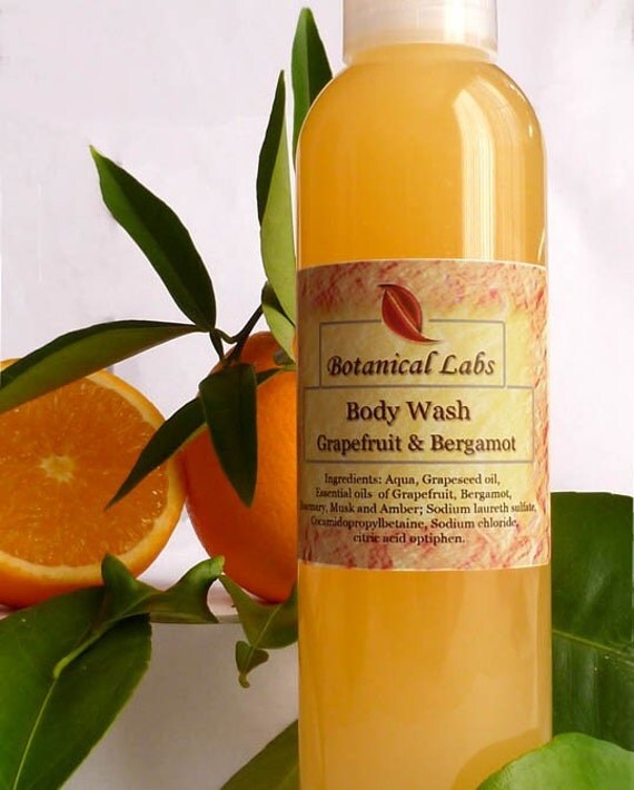 Items similar to All Natural Luxury Bath and Shower Gel. Grapefruit and