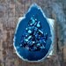 Titanium Cobalt Agate Silver Cuff Rainbow Armor