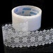 Victorian White Lace Transparent Jumbo Deco Tape - Elegant Lacy Floral (03)
