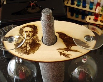 Edgar Allan Poe Wine Glass Holder The Raven