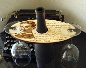 Nikola Tesla Wine Glass Holder