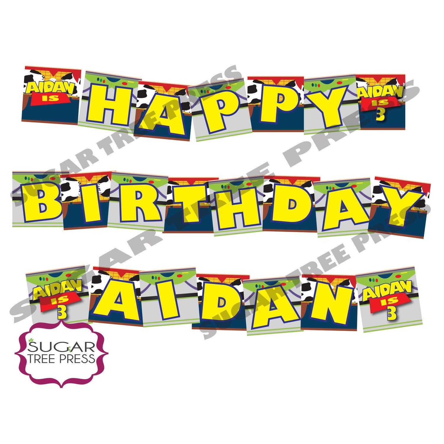 Free Printable Toy Story Happy Birthday Banner | printable toy story 3 inspired happy birthday Free Printable Toy Story Happy Birthday Banner | printable toy story 3 inspired happy birthday