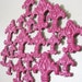 Dark Pink Fleur De Lis Wall Decor Metal Wall Decal Iron Wall Hanging