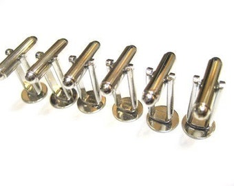 10 sets (20 pcs) of Blank Cufflink finding with 9mm gluepad