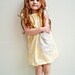 yellow cabbage roses dress 3T Spring 2012