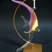 Lampwork Fish Suncatcher, Large Hanging Art Glass Sculpture