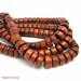 Bayong, Natural Wood Beads, Rondelle, Flat, Smooth, 12mm, Half Strand, 28-29pcs - ID 1036
