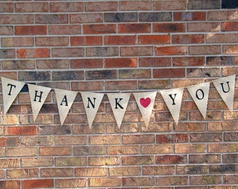 Thank-you Banner.....Burlap.....Bunting