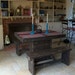 4 foot table and bench set / distressed table