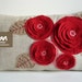 Sukan / Red Flowers, Raw Pillow Cover - 12x20