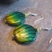 Mother of Pearl and Yellow Crystal Silver Dangle Earrings - Dollar Days