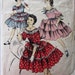 50s Advance 8404 Teen Dress Square Dance, Peasant Neck, Puff Sleeve Size 12 Bust 30