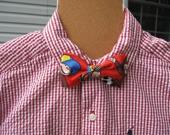 Clip On Curious George boys bowtie