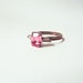 VINTAGE SHABBY CHIC: Light Pink 1950s-1960s Rhinestone Cocktail Ring.