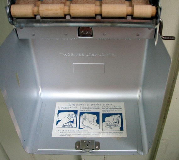 antique handcrank paper towel dispenser cool vintage