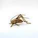 Grasshopper vintage figurine paperweight brass