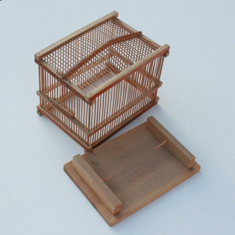 Vintage Japanese Bamboo cricket cage