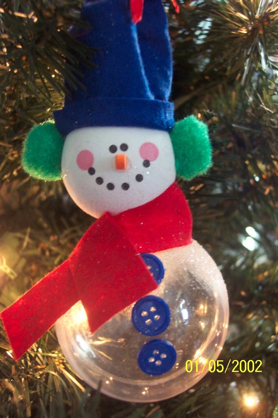 Items similar to Snowman Ball Ornaments on Etsy