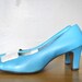 SALE Vintage Heels / 1960s Shoes / Light Blue Vintage Heels / Size 8 Shoes / Vintage Light Blue 1960s Smartique Pumps