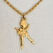 Christmas in July SALE SALE Ballerina Necklace / Golden Dancer Necklace / Vintage Avon Necklace / Moving Legs Dancing Ballerina