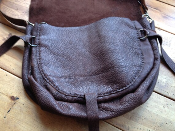 Leather crossbody hobo bag Brown leather hobo bag handbag