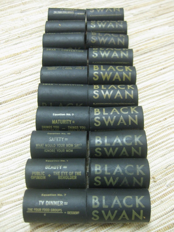 20 Black Synthetic Wine Corks by TheWoodenBee on Etsy